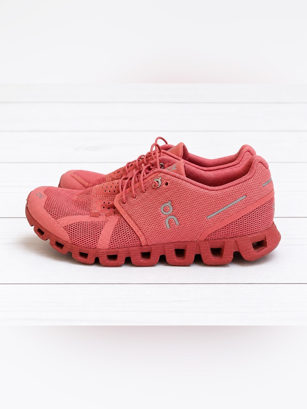 On Cloud Running EUC Mauve Pink Running Cloud Athletic Drawcord Lace Sneakers